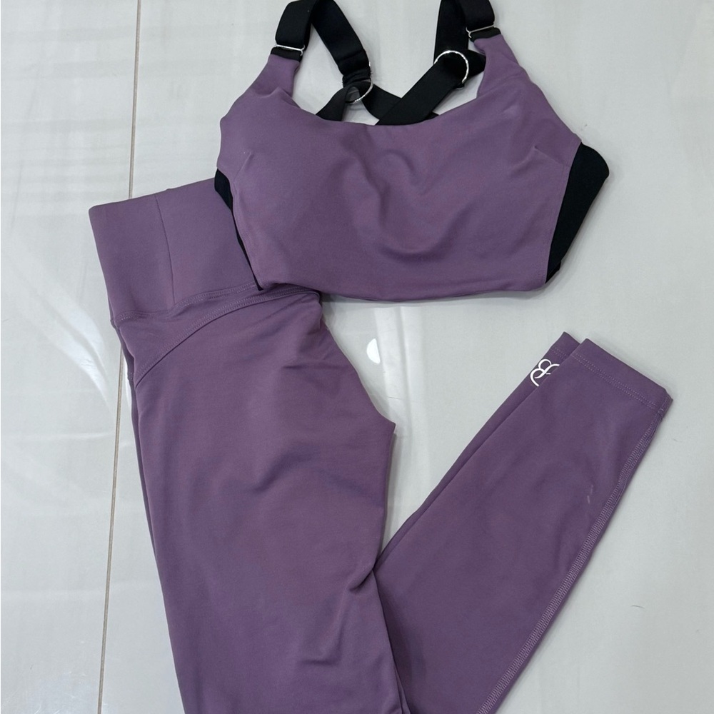 Bombshell Sportswear Purple Leggings High-Waisted Seamless